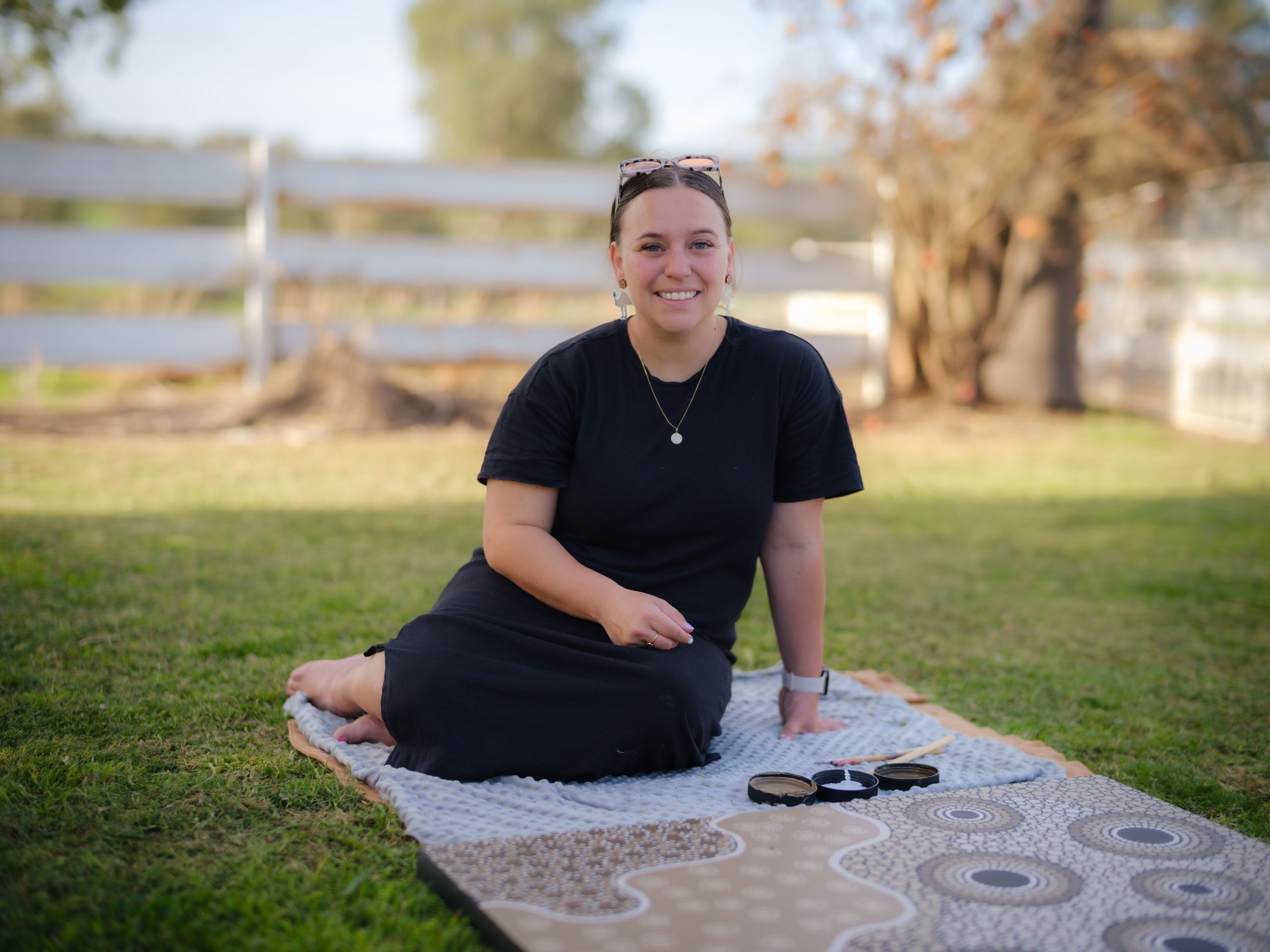 Wiradjuri and Ngemba artist and teacher, Mac Jeffries.